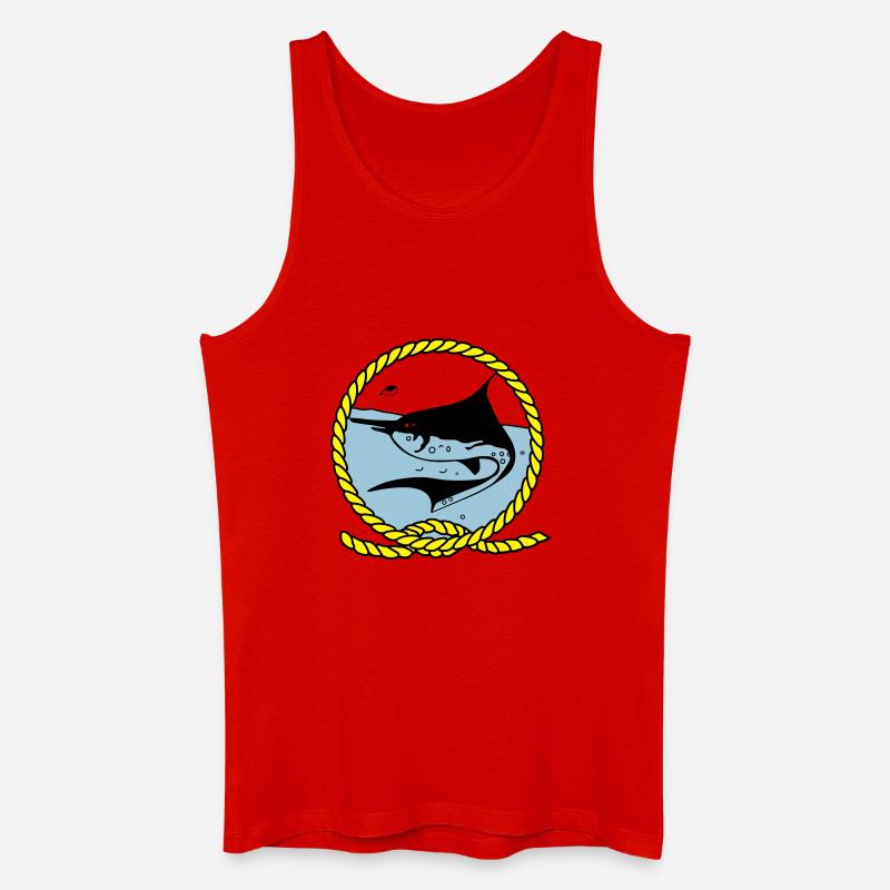 Leawaka Haria Logo - Männer Bio Tank Top - Rot