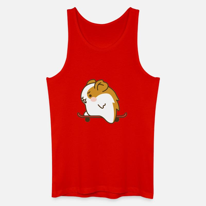 Hamster - Männer Bio Tank Top - Rot