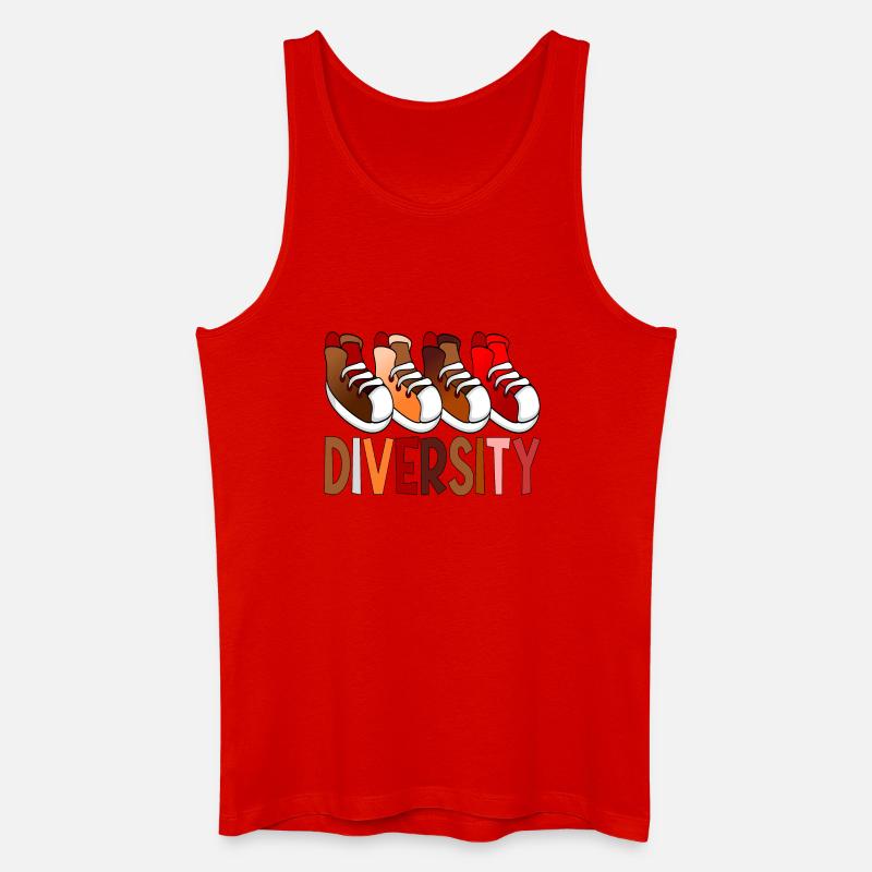 Diversity Sneakers - Sport - Männer Bio Tank Top - Rot
