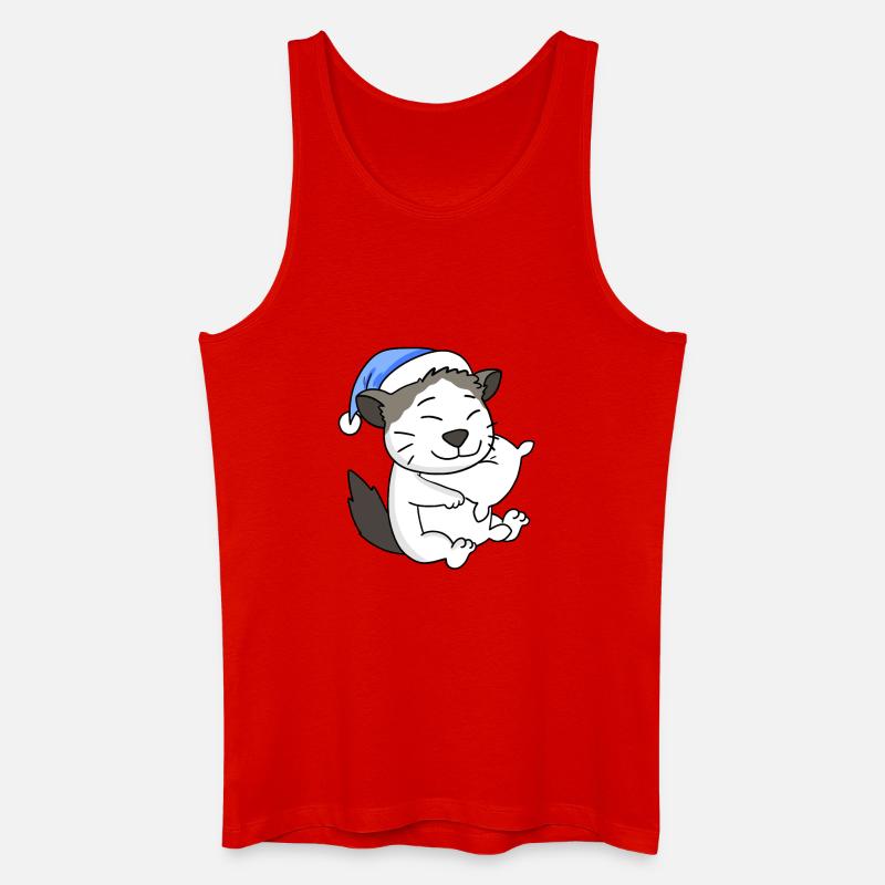Katze Katzenrasse Ragdoll - Männer Bio Tank Top - Rot