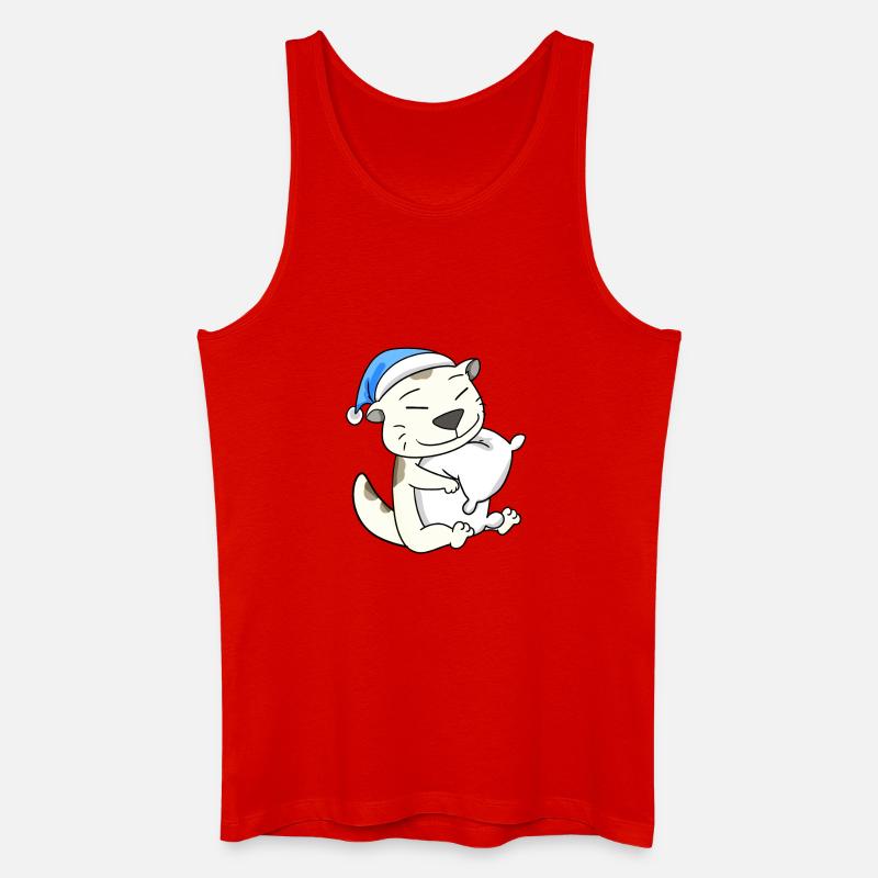 Cat cat breed Devon Rex - Men’s Organic Tank Top - red