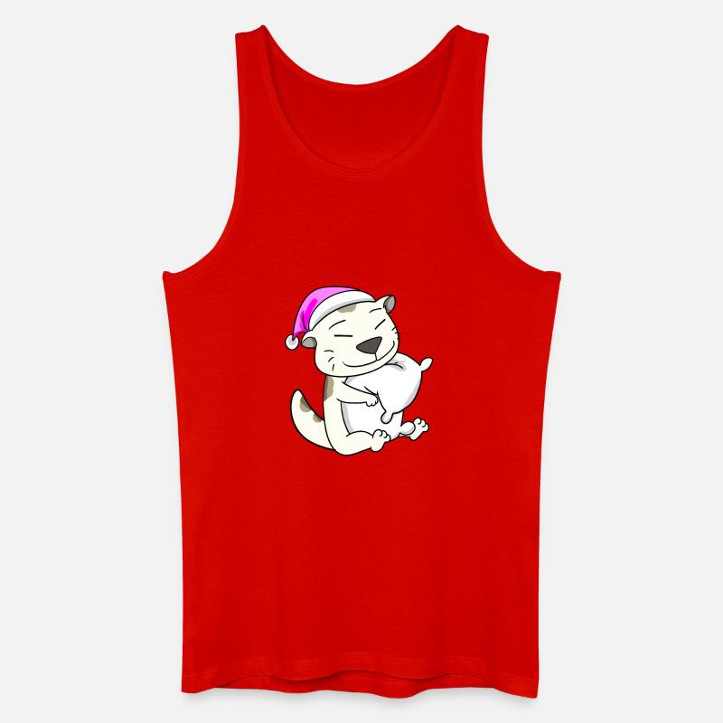 Cat cat breed Devon Rex - Men’s Organic Tank Top - red