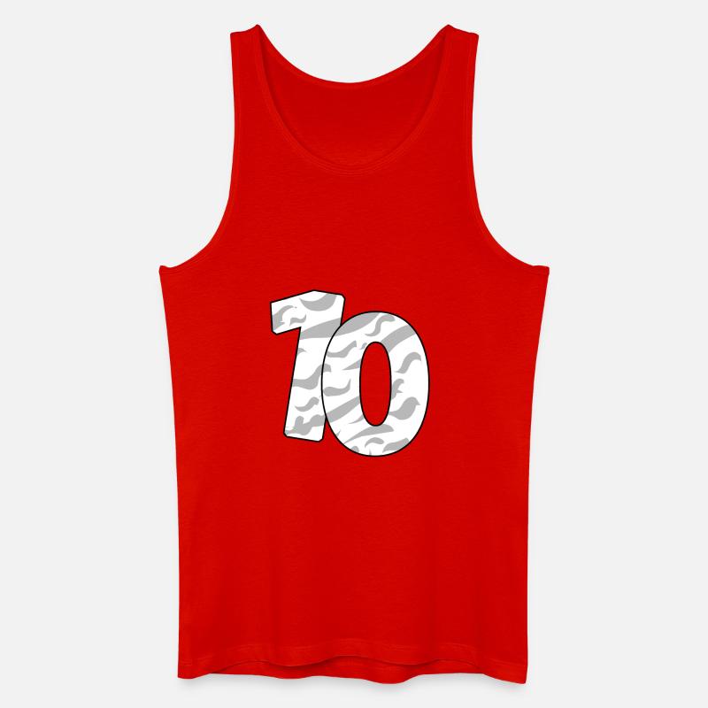 10 - Männer Bio Tank Top - Rot