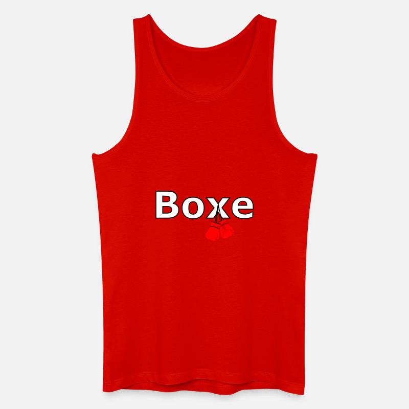 Boxen - Männer Bio Tank Top - Rot