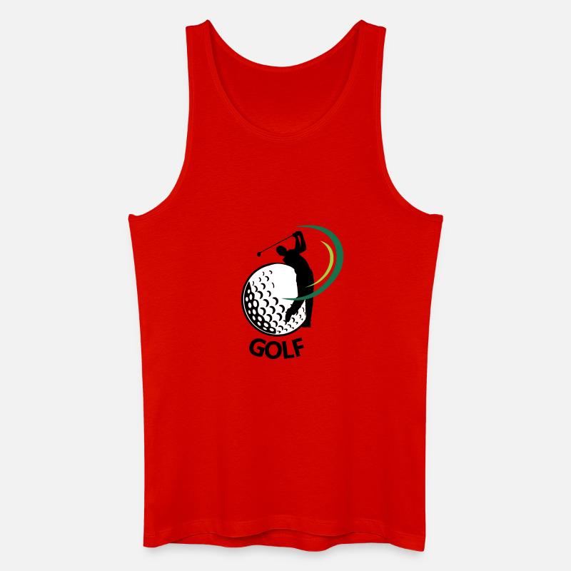 Golf - Männer Bio Tank Top - Rot
