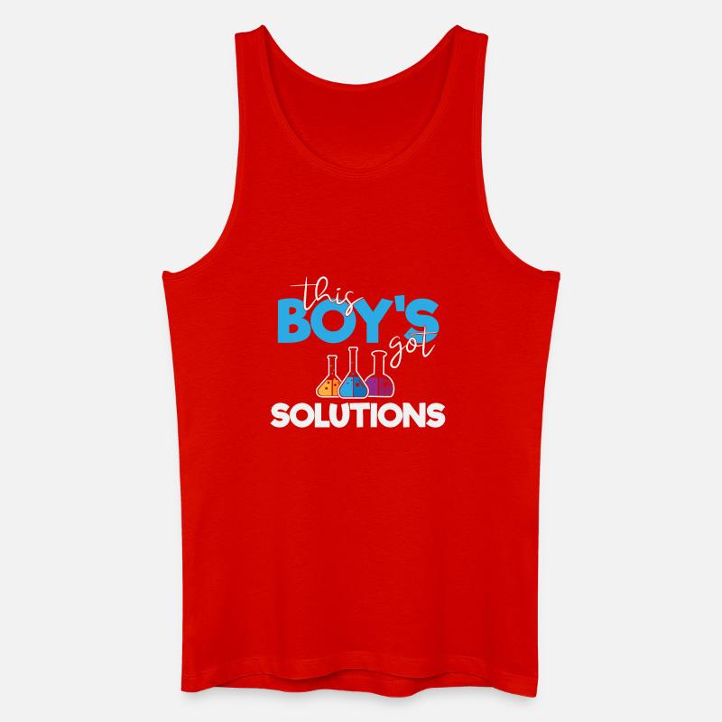 Ce garçon a des solutions - Débardeur bio Homme - rouge