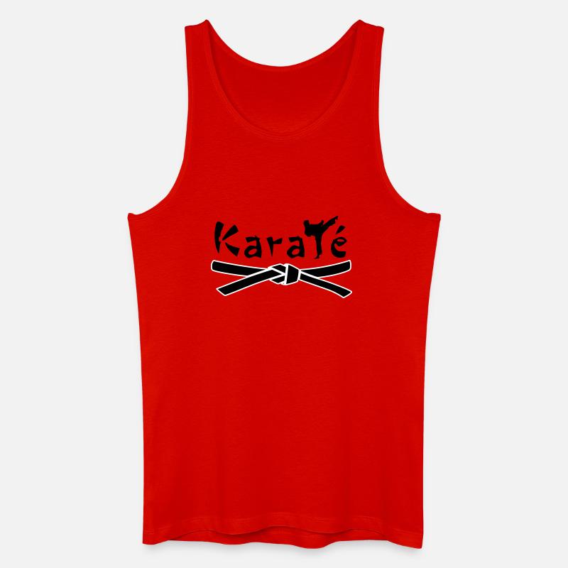 Karate - Männer Bio Tank Top - Rot
