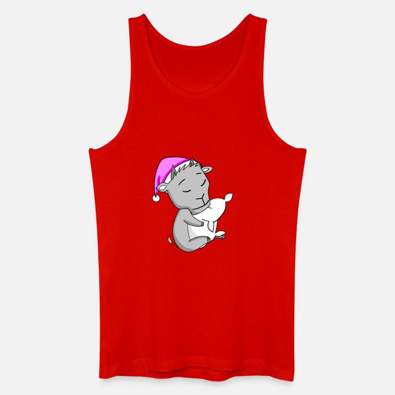 Ziege - Männer Bio Tank Top - Rot