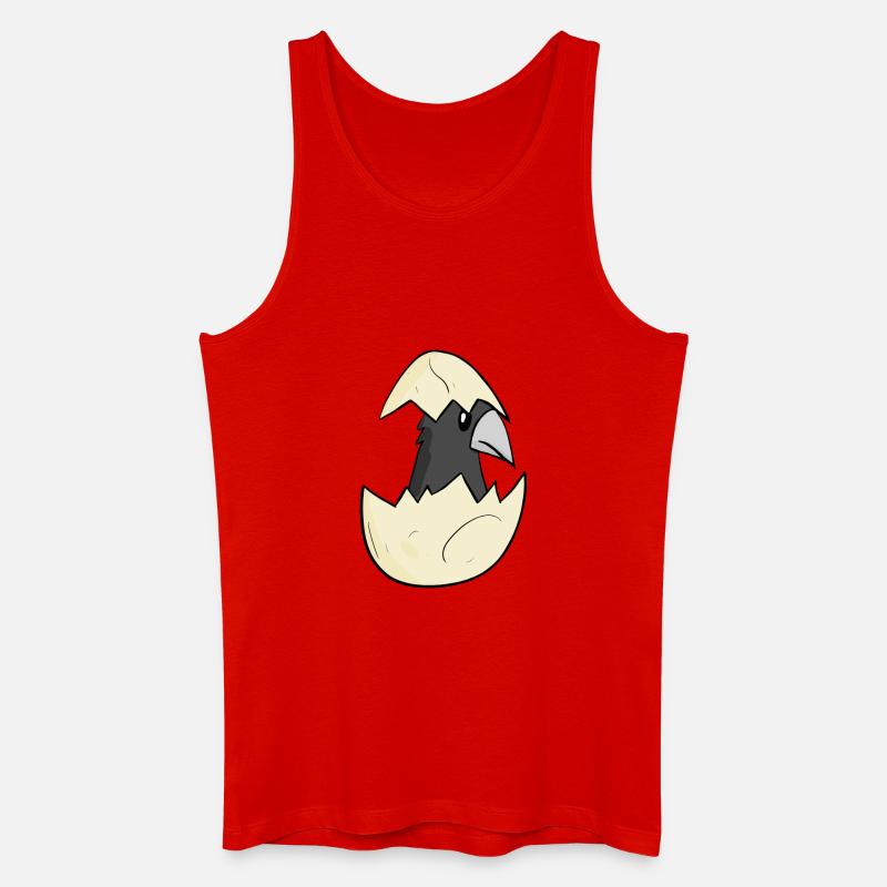 Krähe Baby - Männer Bio Tank Top - Rot