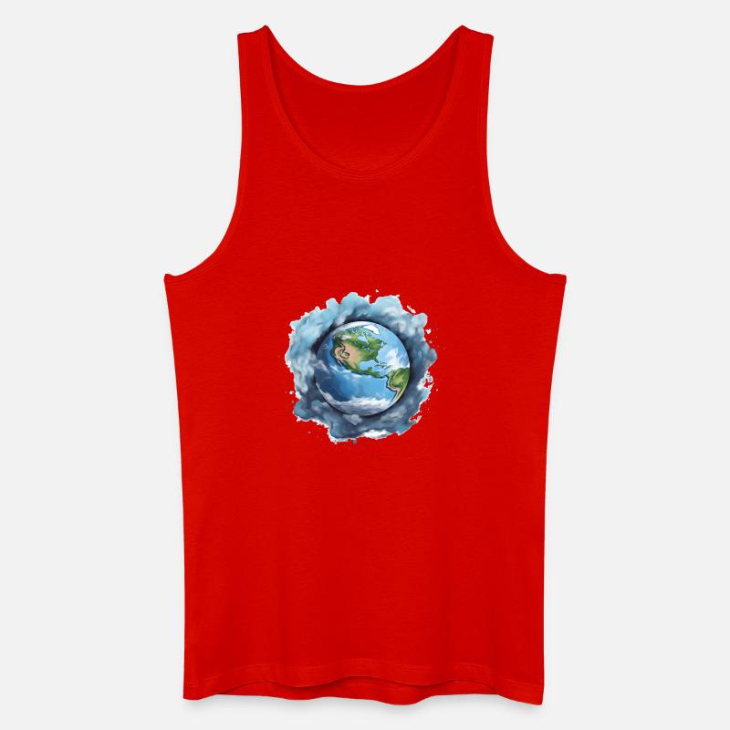 Erde - Männer Bio Tank Top - Rot