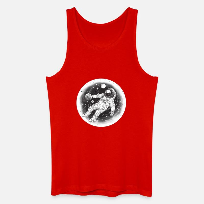 Astronaut - Männer Bio Tank Top - Rot