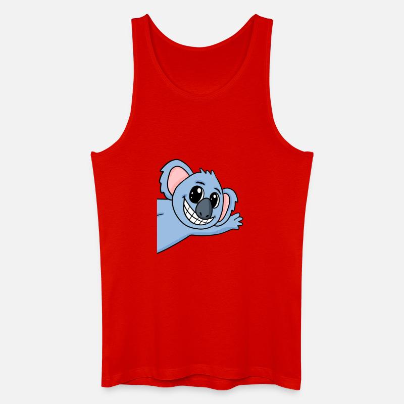 Koala Salutation Salutation Koala Bear - Débardeur bio Homme - rouge