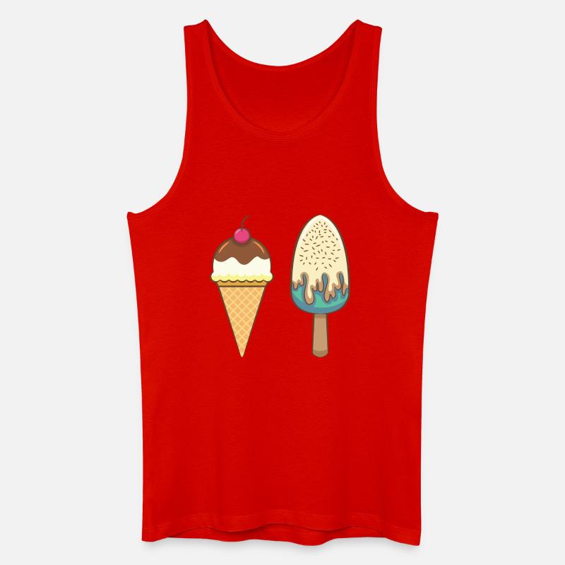 Eis - Männer Bio Tank Top - Rot