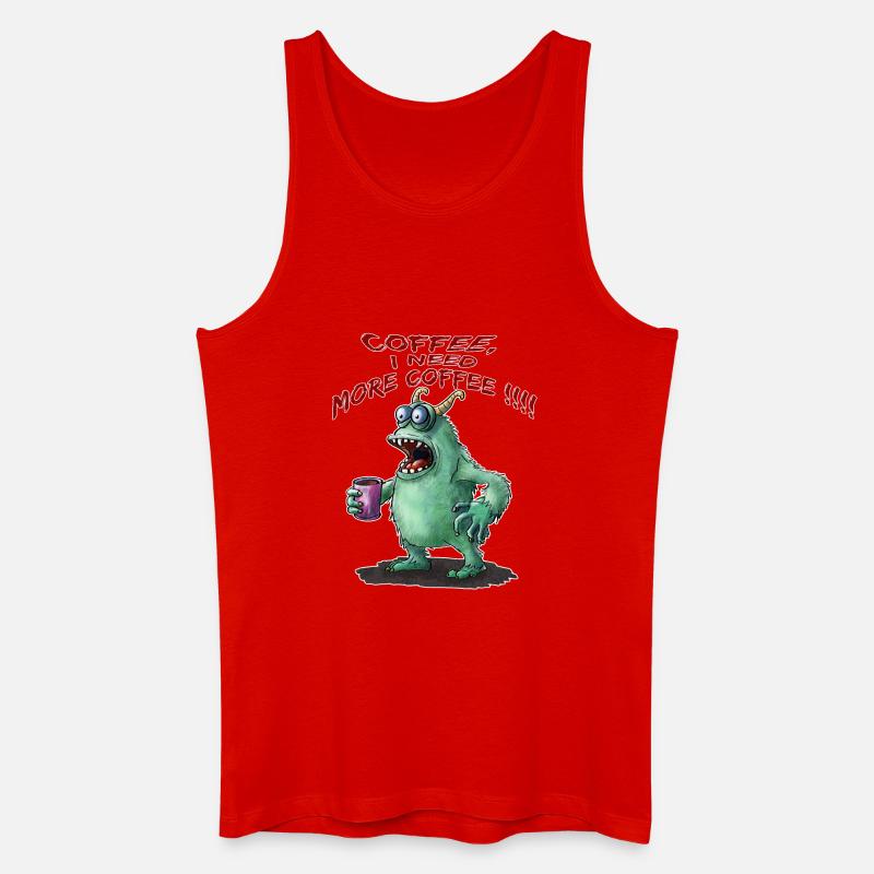Coffee, I need more Coffee !!! - Männer Bio Tank Top - Rot