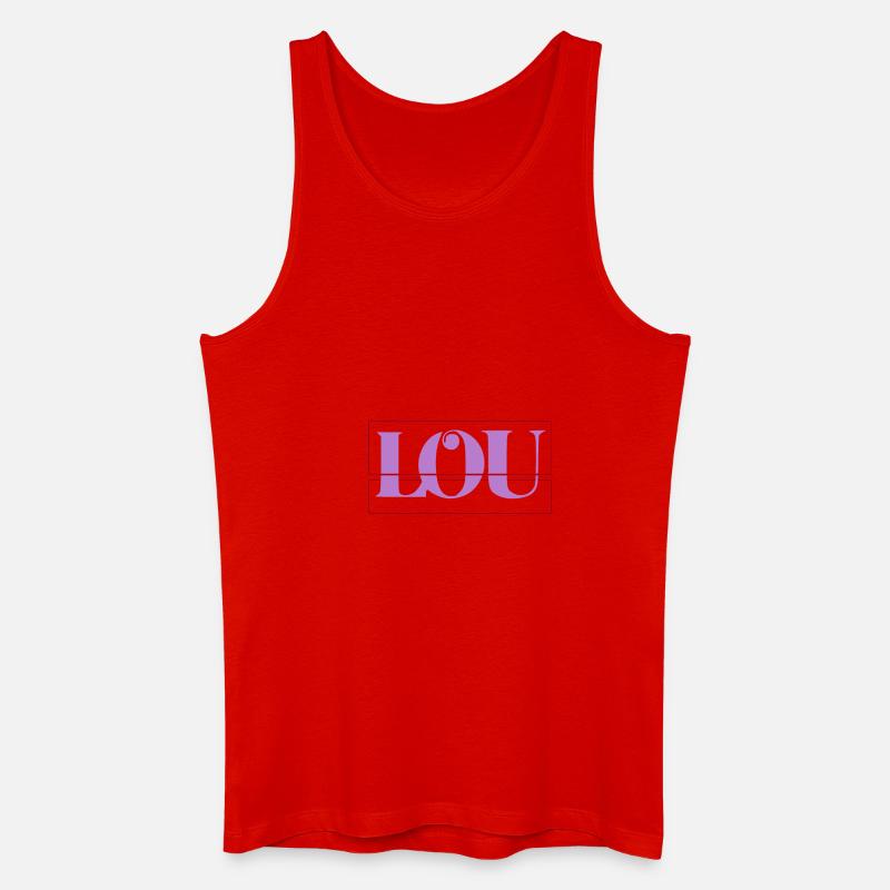 Lou - Männer Bio Tank Top - Rot