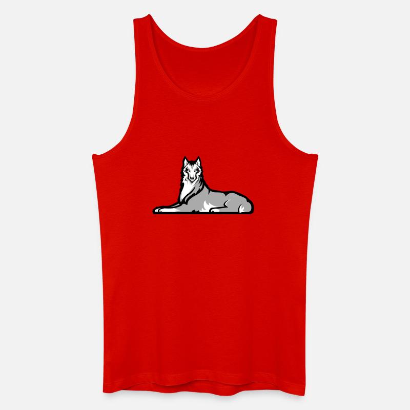 Tschetschenischer Einzelkämpfer - Männer Bio Tank Top - Rot