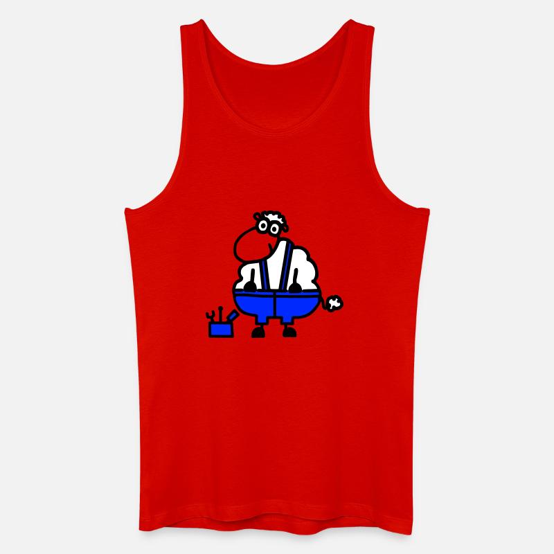 Handwerkerschaf, Held der Arbeit - Männer Bio Tank Top - Rot