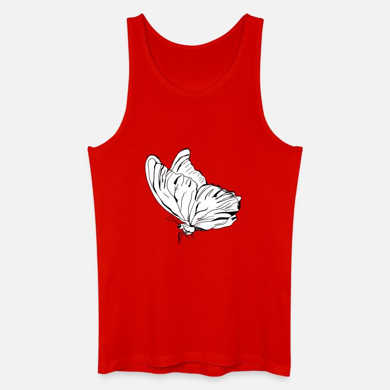 Schmetterling Vecter - Männer Bio Tank Top - Rot