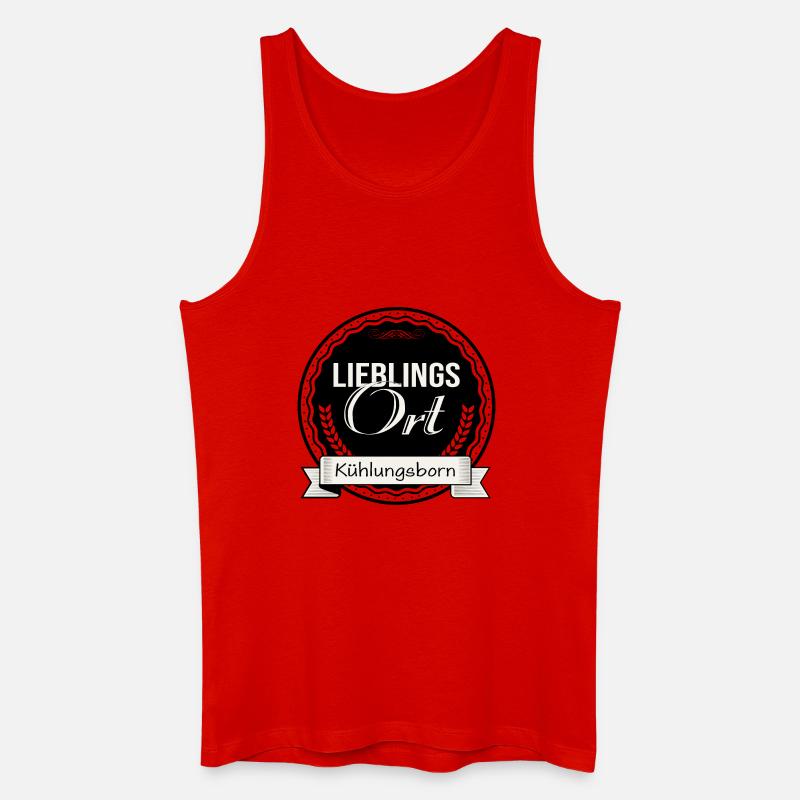Lieblingsort Kühlungsborn - Männer Bio Tank Top - Rot