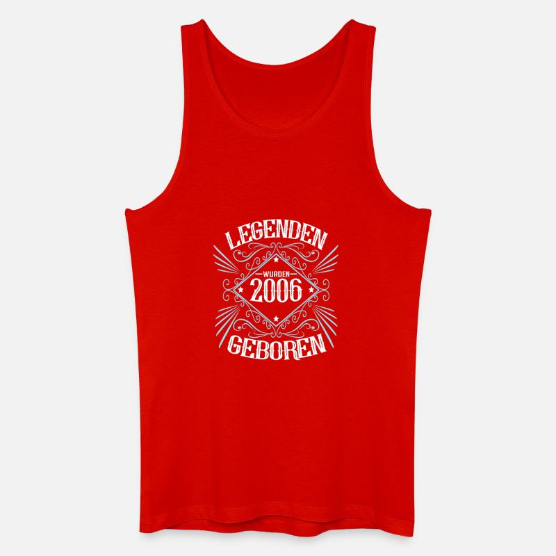 Legenden wurden 2006 geboren - Männer Bio Tank Top - Rot