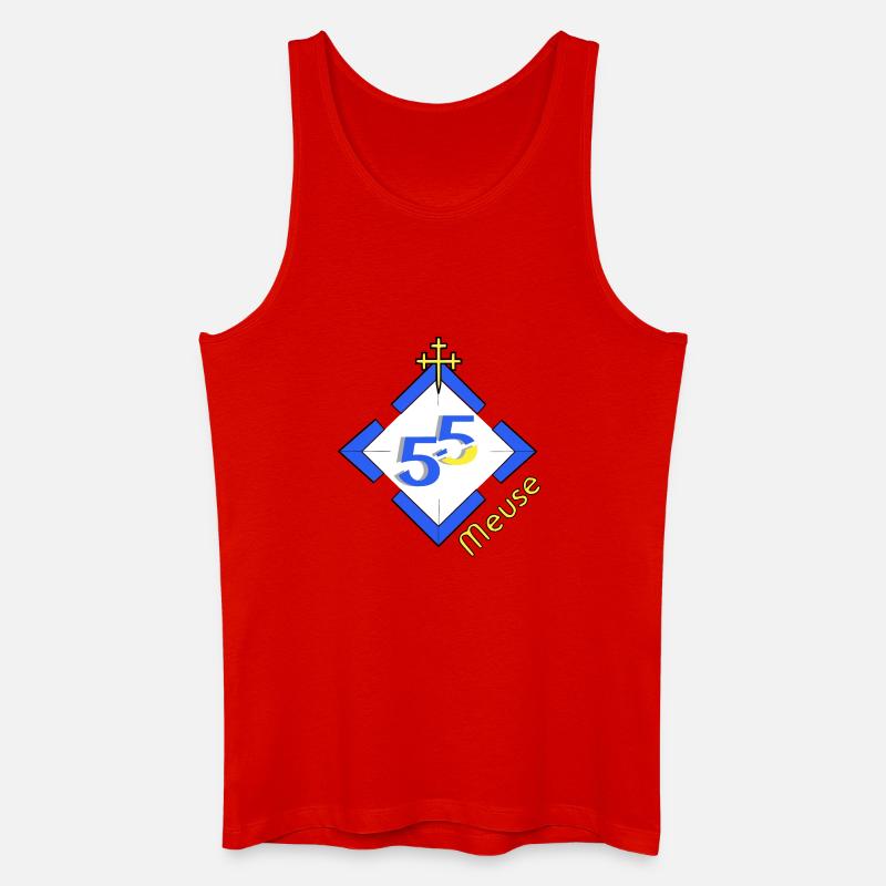 Meuse - Männer Bio Tank Top - Rot