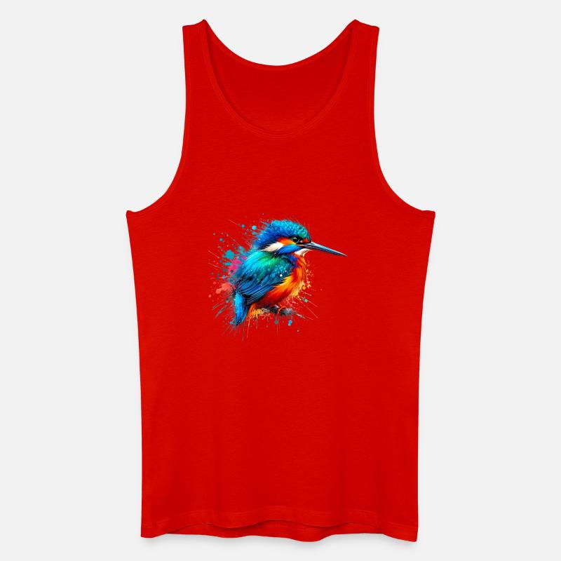 Eisvogel - Männer Bio Tank Top - Rot