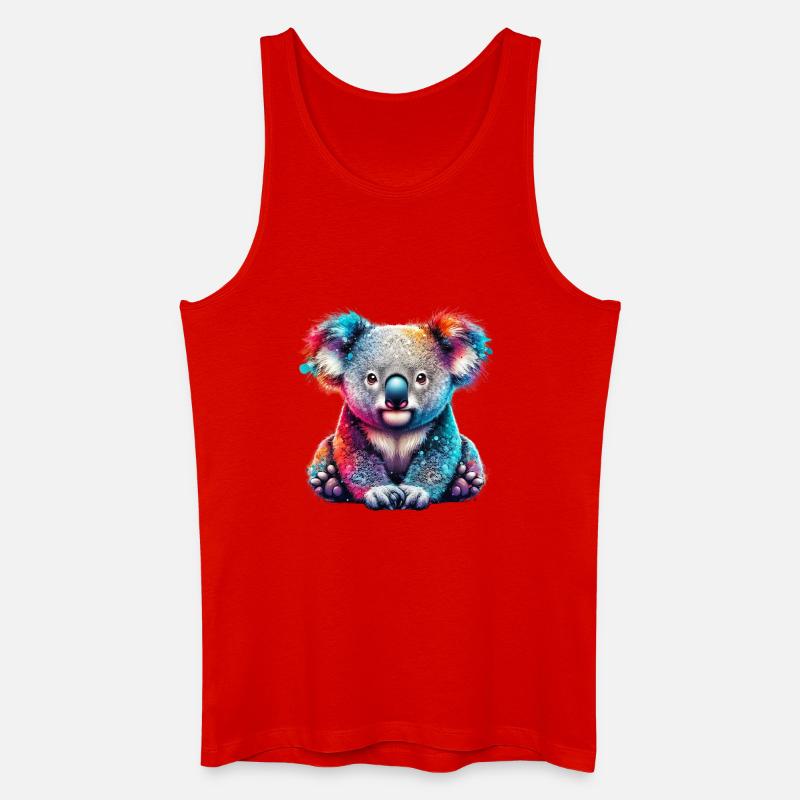 Koala - Männer Bio Tank Top - Rot