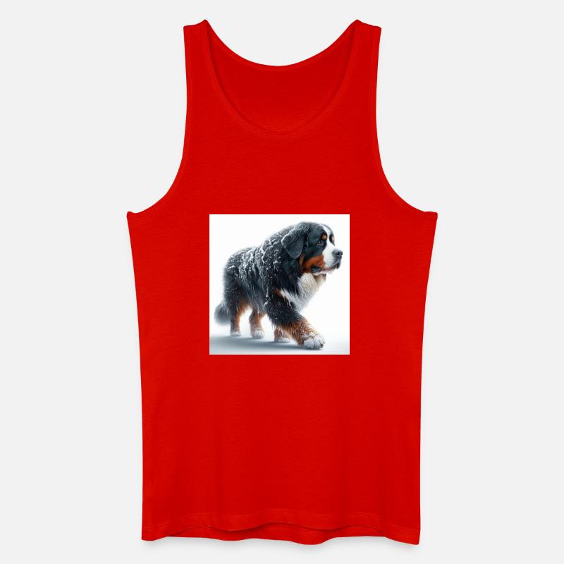 Berner Sennenhund - Männer Bio Tank Top - Rot