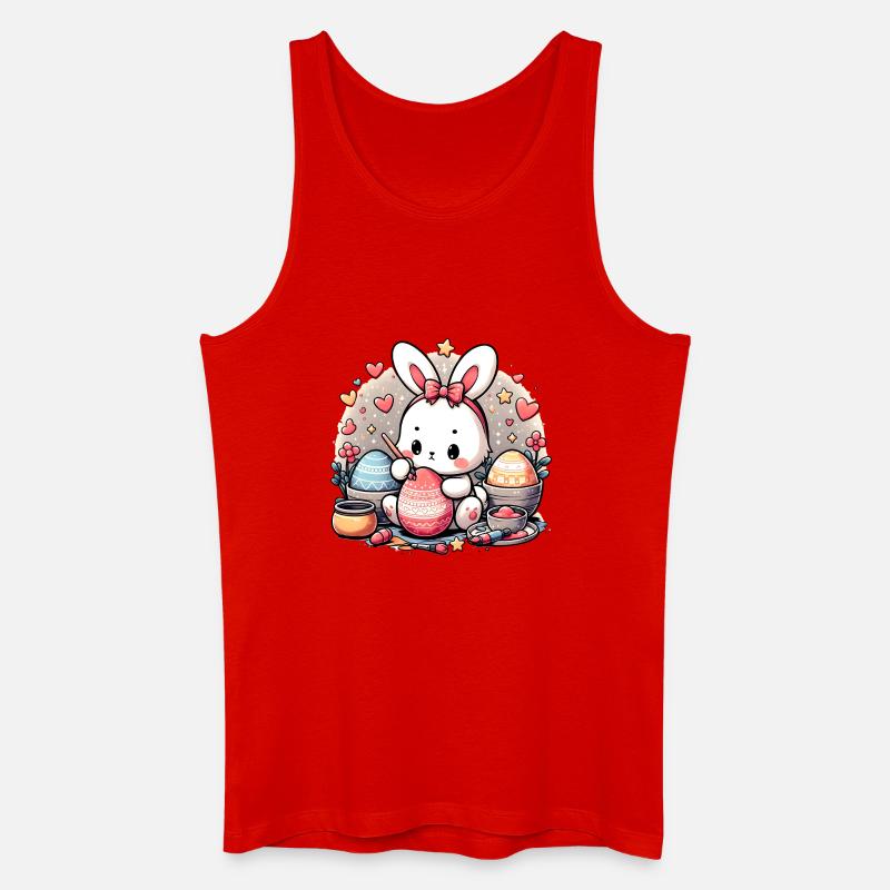 Ostervorbereitungen - Männer Bio Tank Top - Rot