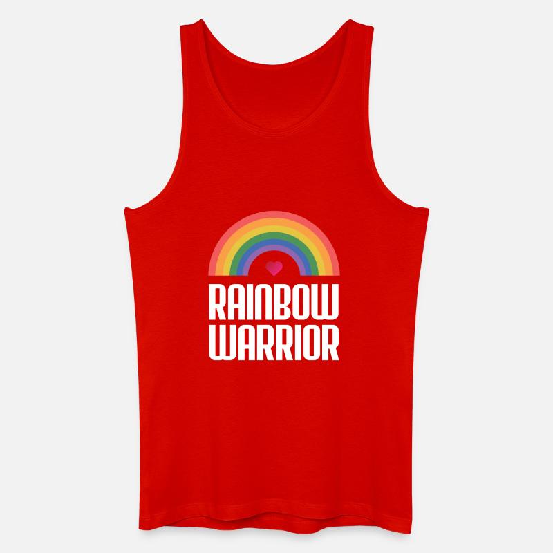 LGBTQ-Pride-Monat - Rainbow Warrior - Männer Bio Tank Top - Rot