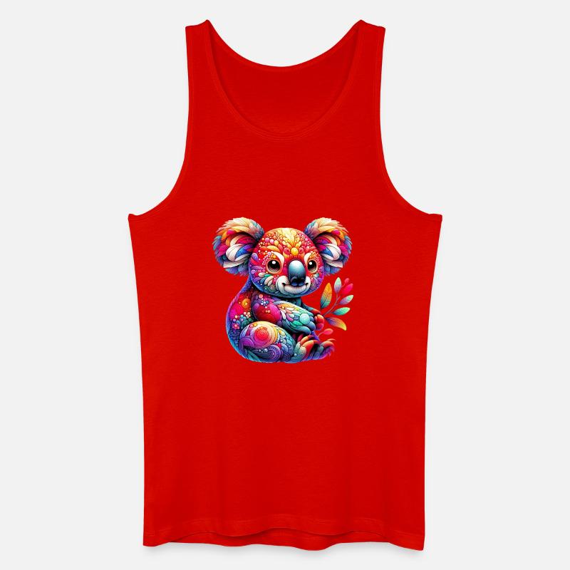 Koala - Männer Bio Tank Top - Rot