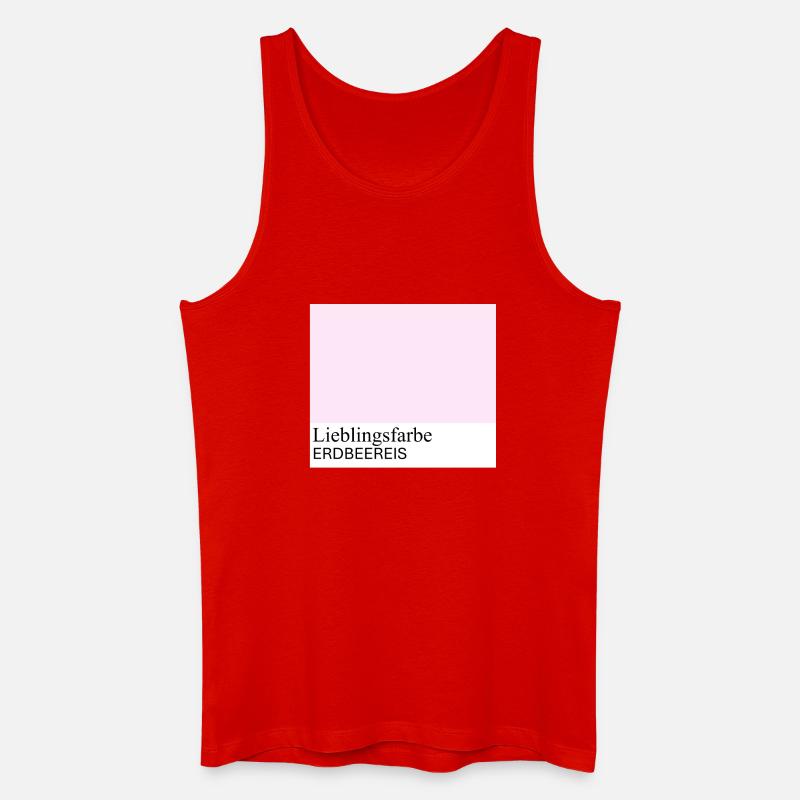 Erdbeereis - Männer Bio Tank Top - Rot