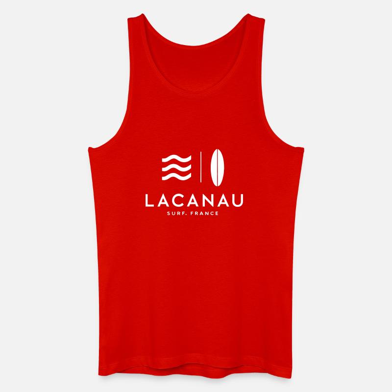 Abstrakte Surfwelle - Männer Bio Tank Top - Rot