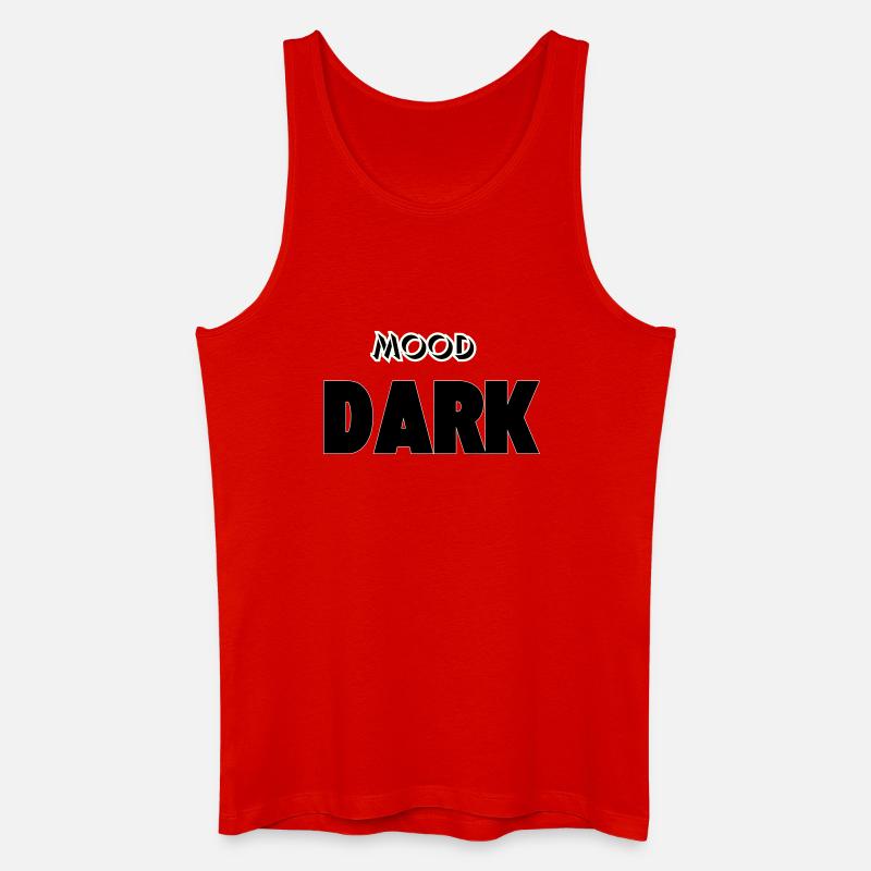 Stimmung: Dunkel - Männer Bio Tank Top - Rot