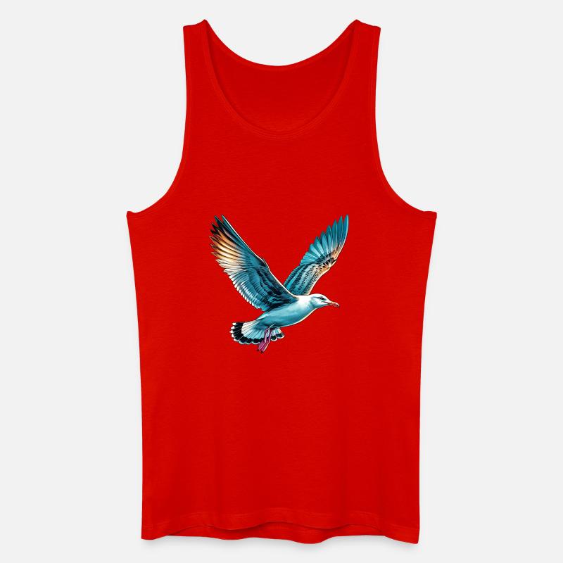 Möwe - Männer Bio Tank Top - Rot