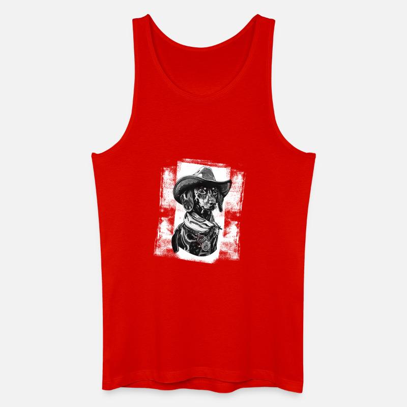 Sheriff Jamnik - Männer Bio Tank Top - Rot