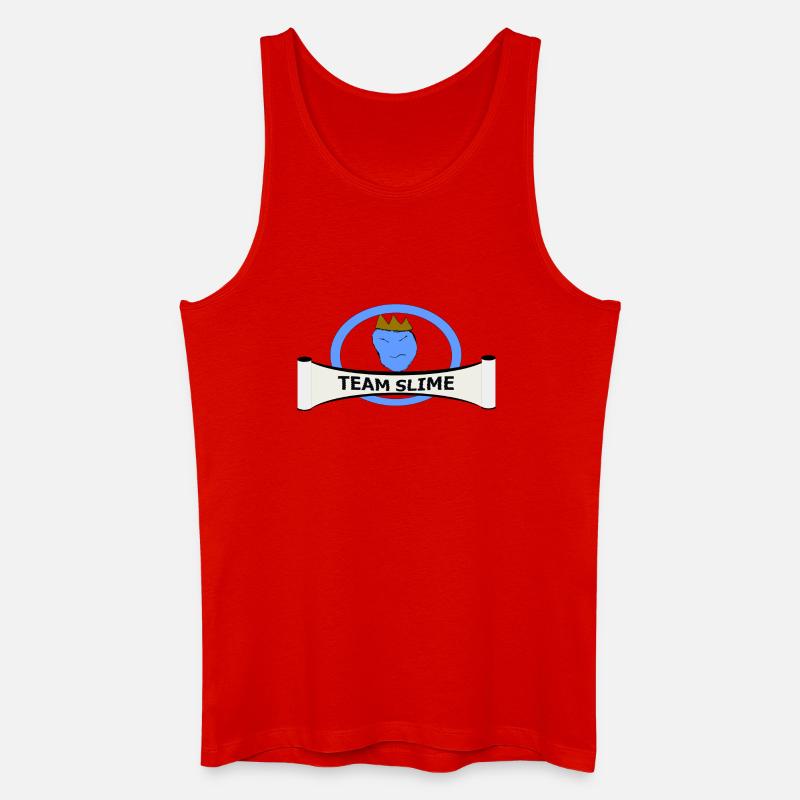 Team Slime Krone Logo - Männer Bio Tank Top - Rot