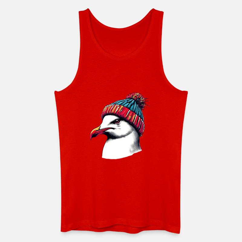 Möwe - Männer Bio Tank Top - Rot