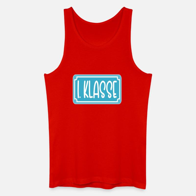 EINSCHULUNG 1. KLASSE - Männer Bio Tank Top - Rot