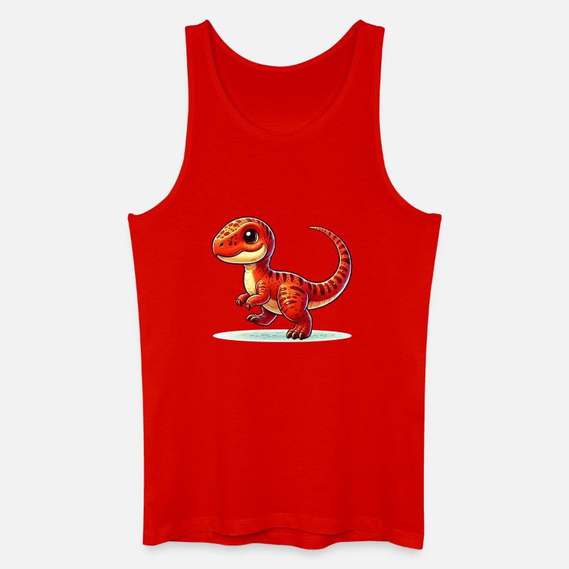 Dinosaurier - Männer Bio Tank Top - Rot