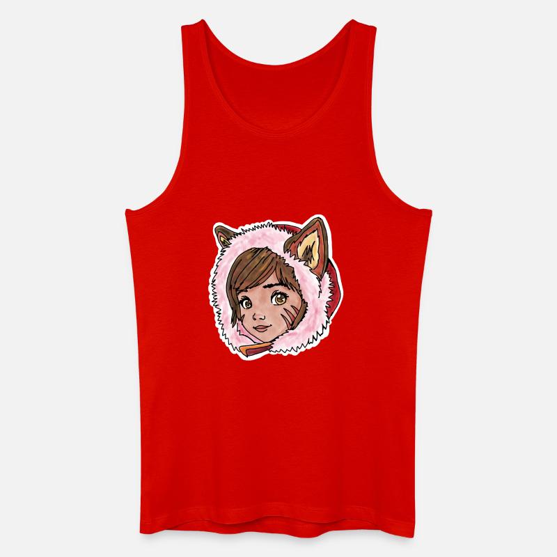 Rotkäppchen als kleiner Wolf - Männer Bio Tank Top - Rot