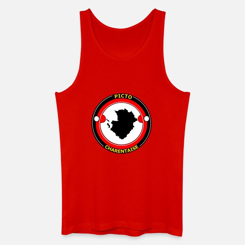 Piktogramm Charentaise - Männer Bio Tank Top - Rot