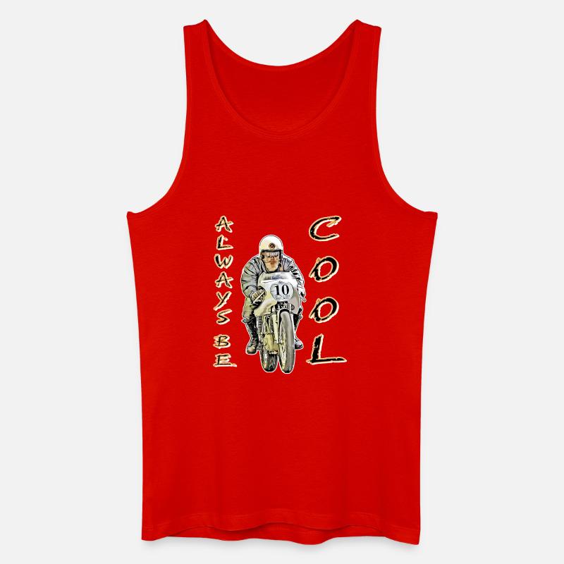 always be cool - Männer Bio Tank Top - Rot