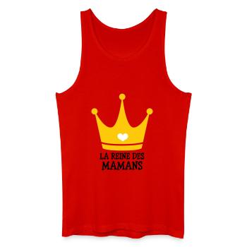 La Reine des Mamans - Fête des Mères - Débardeur bio Homme - rouge - Devant