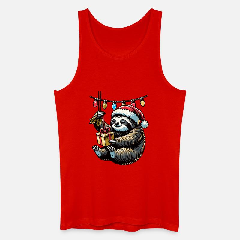 Slowly Christmas! - Männer Bio Tank Top - Rot