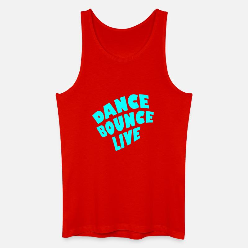 dance bounce live - Männer Bio Tank Top - Rot
