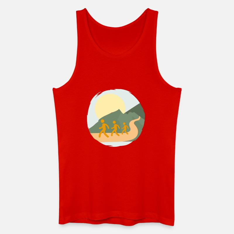 Keep on Walking - Männer Bio Tank Top - Rot