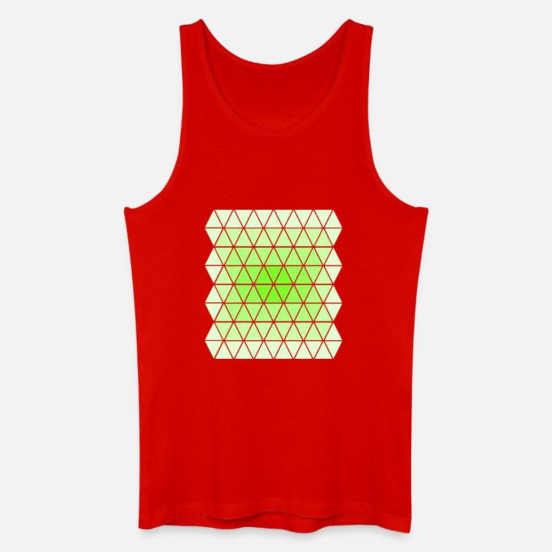 Green Gradient Pattern - Men’s Organic Tank Top - red