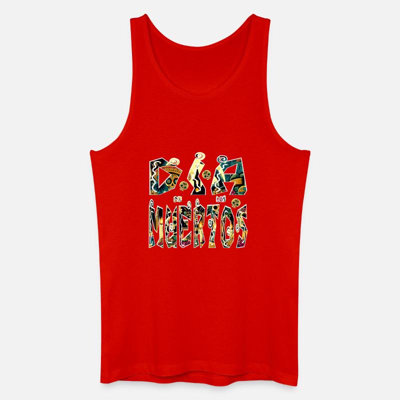 Día de los Muertos - Männer Bio Tank Top - Rot
