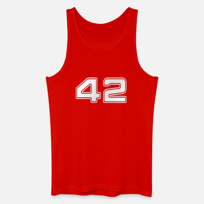 NERDY forever - 42 - Männer Bio Tank Top - Rot